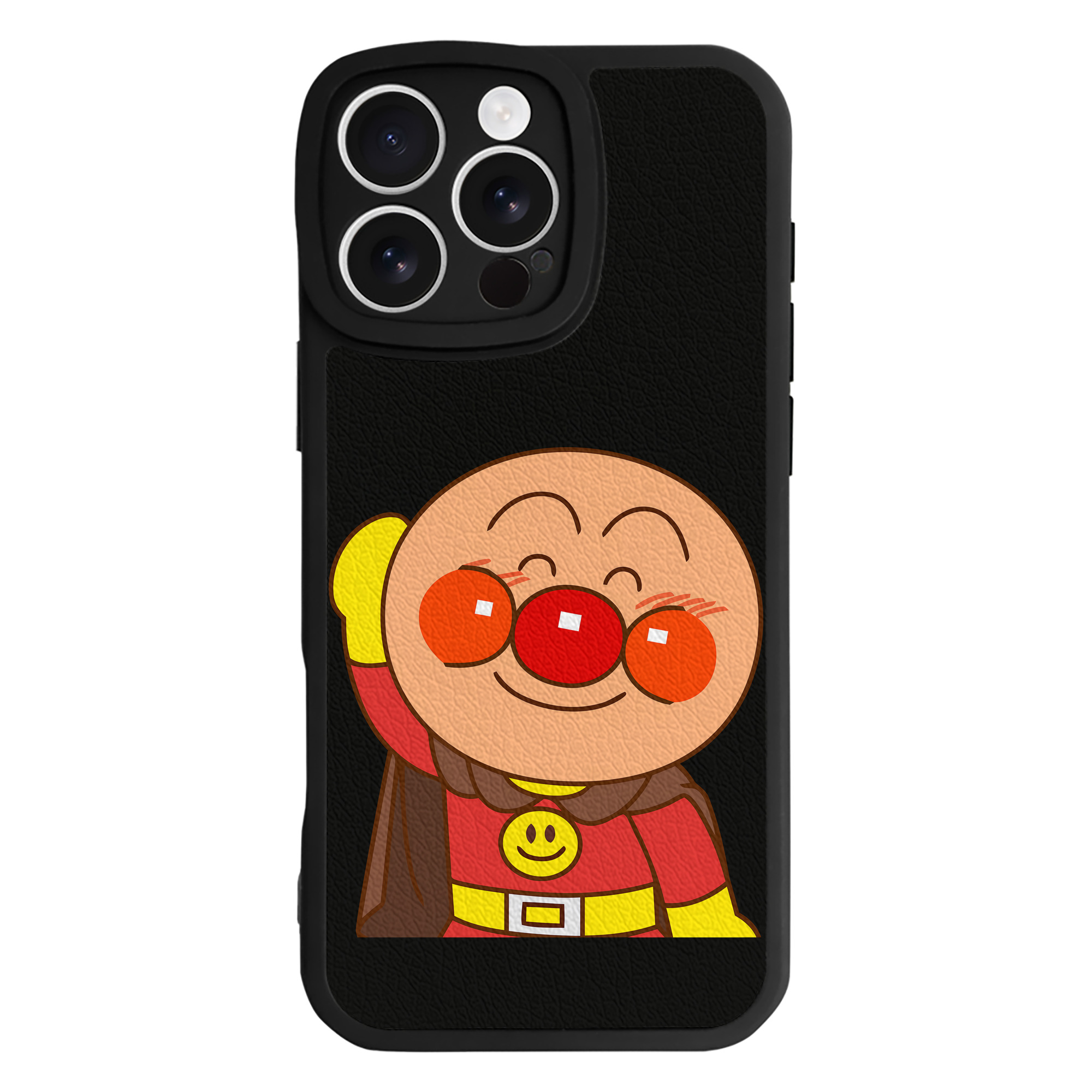 （画像用） アンパンマン Anpanman 【iPhone 16シリーズ対応】シリコンスマホケース（レザー調） 材質：シリコン